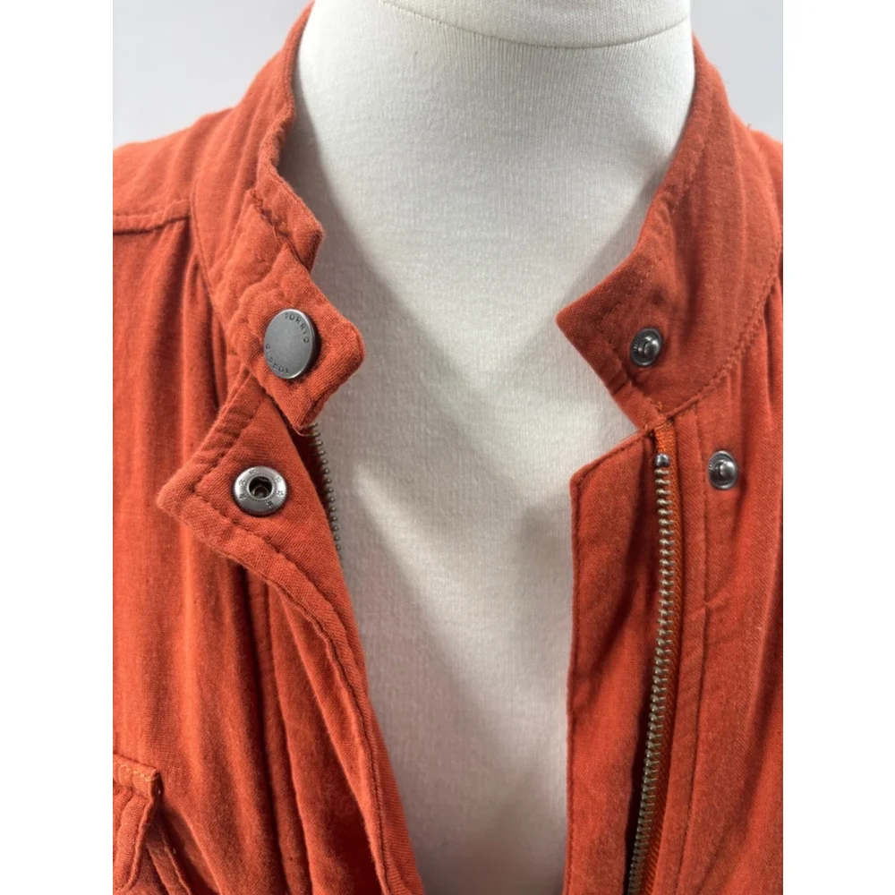 Women's Torrid lightweight gaze utility Jacket Size 1 Burnt Orange - Picture 6 of 9